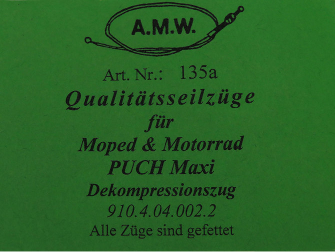 Kabel Puch Maxi decompressiekabel lang A.M.W. photo